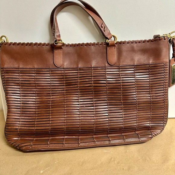 Elegant and rare Ralph Lauren Brown Leather Bag from the Safari collection - Picture 1 of 14